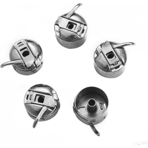 1Pcs Silvery Metal Old-Fashioned Household Foot Pedal Sewing Machine Bobbin Case Bobbin Thread Core Sleeve