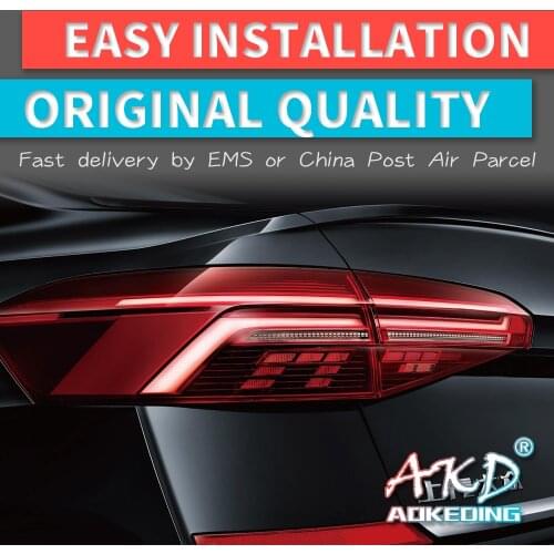 AKD tuning cars Tail lights For VW Passat B8 US Verson B8.5 Tail light LED DRL Running lights Fog lights angel eyes Rear parking