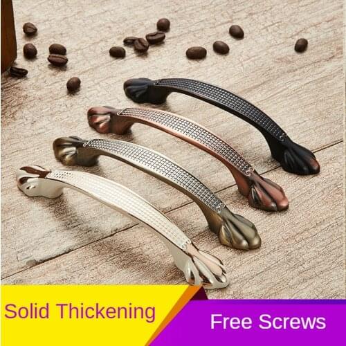 Antique Green Bronze Furniture Handle Classic Kitchen Cabinet Door Handle Ivory White Drawer Knob Zinc Alloy Home Decoration