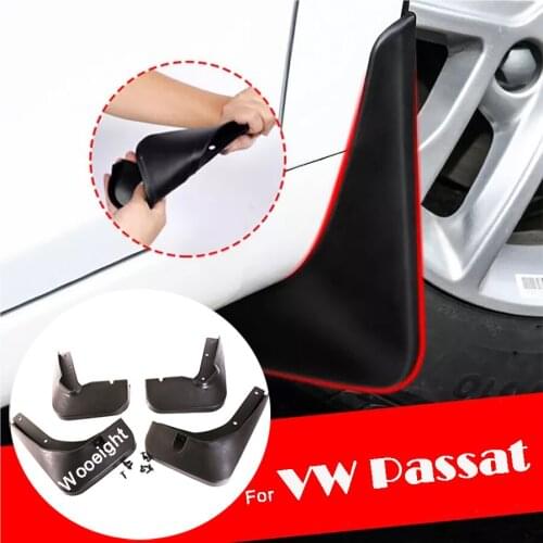 Car Accessories 4Pcs Black Car Front Rear Fender Flares Mud Flaps Mudguards Splash Guards Kit For VW Passat B5 2011-2017
