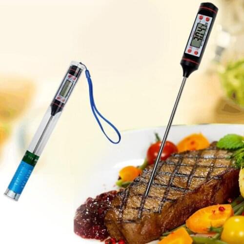 5.9inch Food Grade LCD Screen Digital Meat Thermometer BBQ Hold Function for Kitchen Cooking LX1643