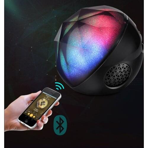 Color Changable Night Light with Bluetooth Speaker Mini Portablle Wireless Stereo Music Player Cool Breathing Lights Table Lamp