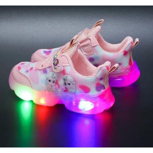 Disney childrens cartoon Mickey Mouse soft bottom plus velvet warm cotton shoes girl crystal sequined short boots snow boots