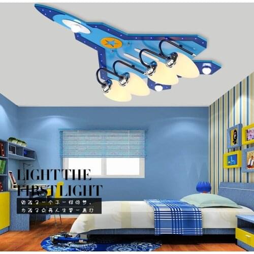 DIY Acrylic Airplane LED Ceiling Light Modern Kids Bedroom Ceiling lamp decorative home indoor lighting