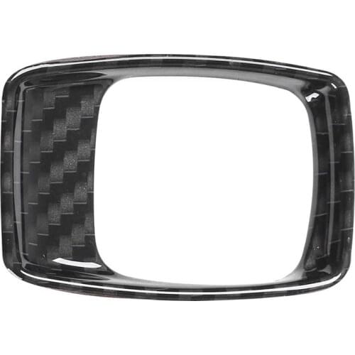 For Chevrolet Camaro 2017-2020 Car Carbon Fiber Grain Dashboard Ignition Switch Lighter Decoration Frame Cover Trim