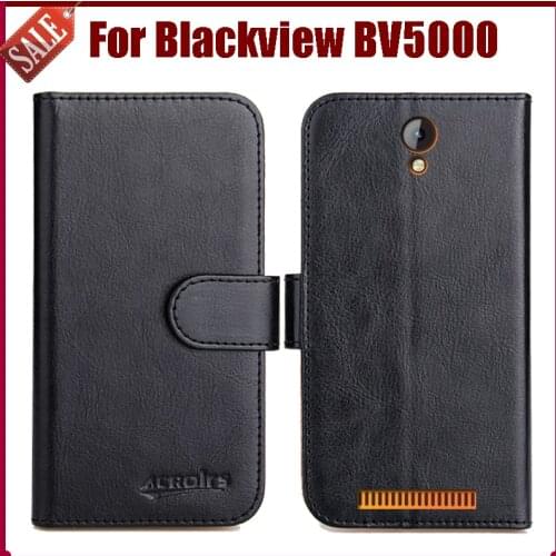 Hot Sale! Blackview BV5000 Case New Arrival 6 Colors High Quality Flip Leather Protective Cover For Blackview BV5000 Case