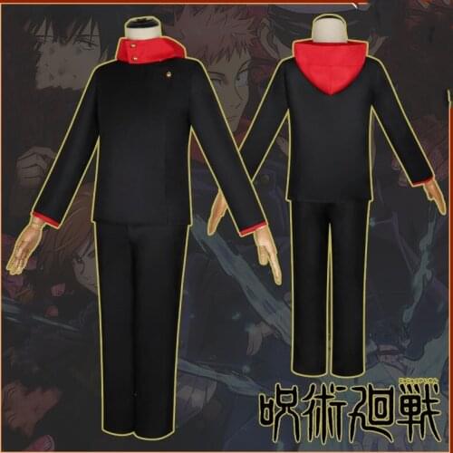 Anime Jujutsu Kaisen Cosplay Yuji Itadori Costume Adult Men Women Outfits Navy Blue Daily Uniform Halloween Christmas Costumes