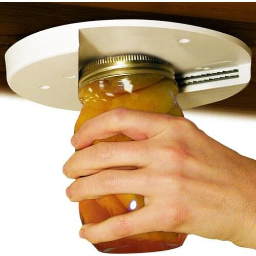 Creative Can Opener Under Cabinet Multi-use Plastic Manual Jar Can Bottle Opener for Kitchen Gadget