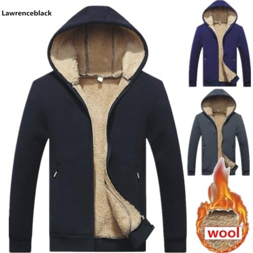 Wool Padded Sweatshirts Man winter Hoodies Men 2018 spring hot sale warm fleece high quality brand-clothing tracksuit men 964