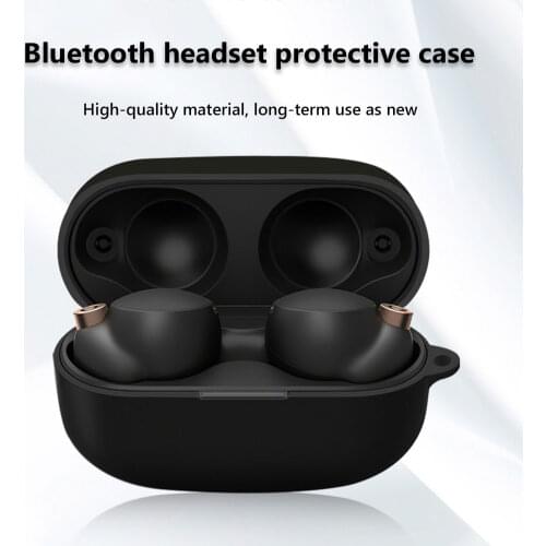 Silicone Protective Case Earphone Sleeve Cover Skin Protector Wireless Bluetooth Earbuds Sleeve Soft Shell for SONY WF-1000XM4