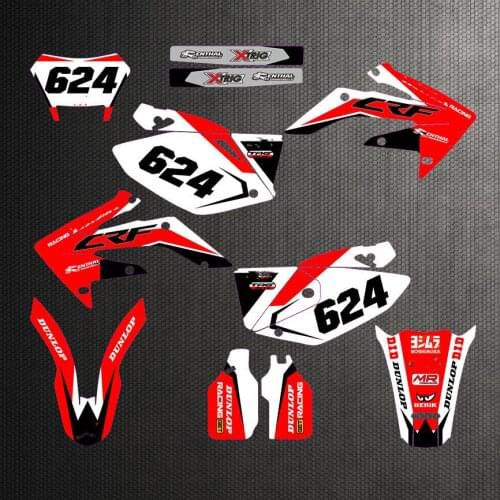 CRF 250X GRAPHICS Customized Stickers DECALS for Honda CRF250X 2004-2006 2007 2008 2009 2010 2011 2012 2013 2014 2015 2016-2019