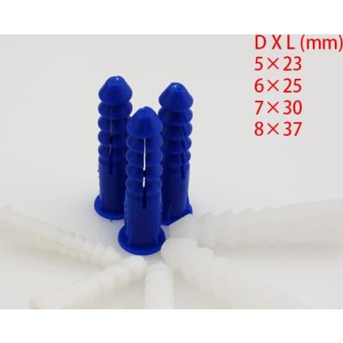 M5 m6 m7 m8 wall anchor USA type,PE inch standard photo frame screw hole inserting plug speed easy anchor expand nail bolt