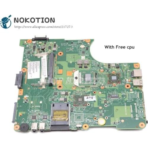 NOKOTION V000138280 1310A2175005 Main Board For Toshiba Satellite L305D Laptop Motherboard Socket s1 DDR2 Free cpu