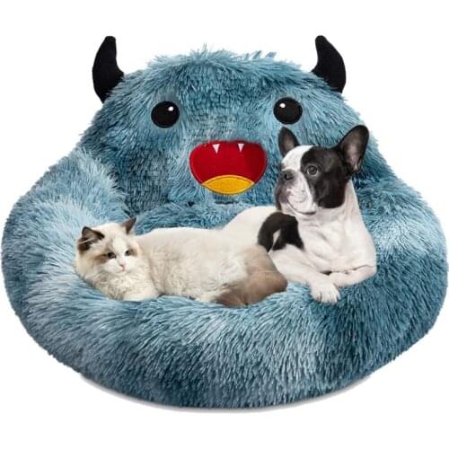 2021 New Pet Bed Winter Dog Cat Sofa House Kennel Soft Plush Pet Nest Large Size Warm Dog Bed Mat For Small Dogs Cats Sleep Bed