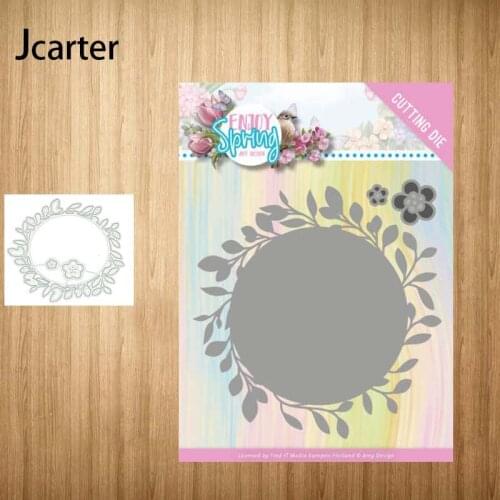 2021 New Arrival Metal Cutting Dies Wreath Leaves Craft Handmade Knife Mould Blade Punch Stencils Dies Cut Scrapbooking Model