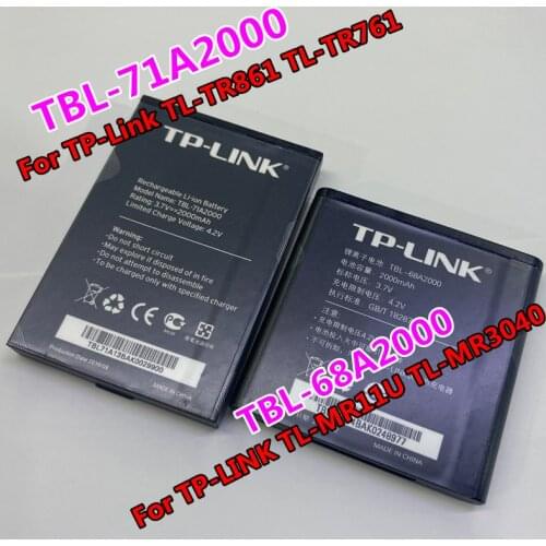 3.7V 2000mAh TBL-71A2000 Battery for TP-LINK M5350 TL-TR861 TL-TR761 Wifi Mifi Batteria