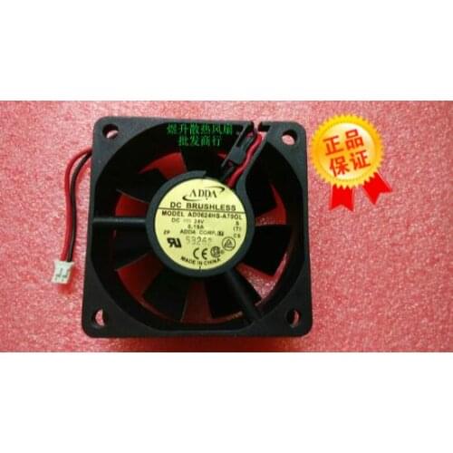 Wholesale: ADDA AD0624HS-A70GL DC24V 0.15A 60*60*25MM 6025 2 line inverter 6CM fan