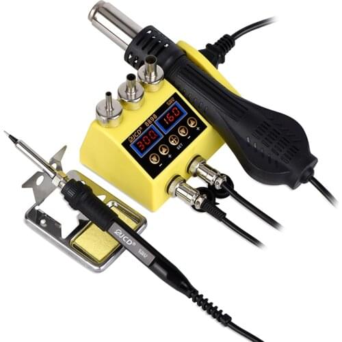 JCD 750W SMD 2 In 1 Soldering Station Led Digital Welding Rework Station For Cell-phone BGA PCB Repair Tools Solder Iron 8898