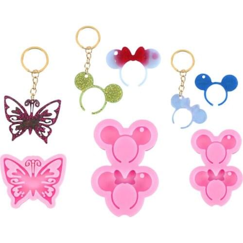 Hollow Butterfly Silicone Casting Epoxy Mold For DIY Resin Pendant Keychain Jewelry Tools Mold Uv Epoxy Handmade Craft Making