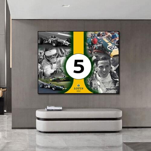 Race Car driver F1 Poster Canvas Painting Print Hoom Decor Wall Art Picture For Living Room Home Decoration Frameless