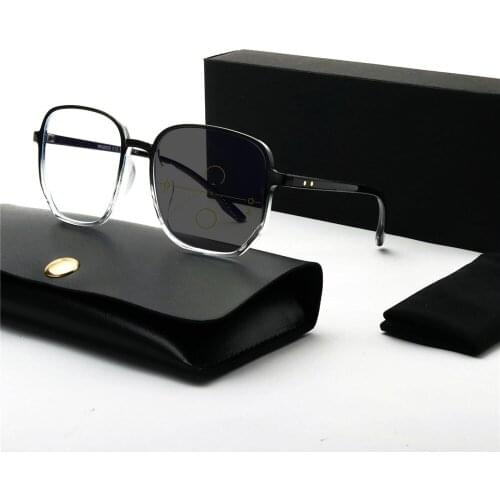 Progressive Multifocal Glasses for Women Sun Glasses Photochromic Reading Glasses Men Points for Reader Near Far Sight NX