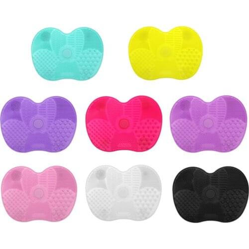 Silicone Makeup Brushes Cleaner Mat Brush Washing Pad Tools Cosmetic Makeup Eyebrow Brushes Cleaning Pad Scrubber Board Cleaner
