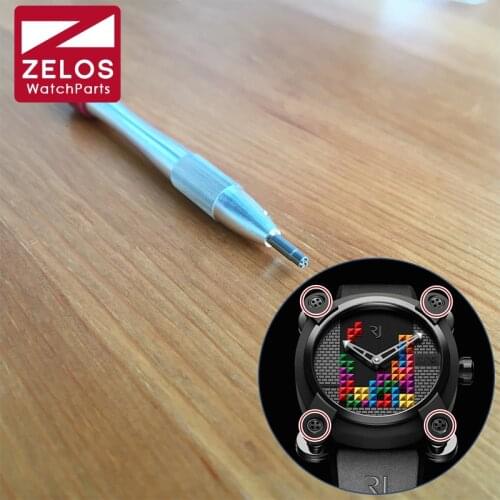 Steel quadruped watch bezel screwdriver for RJ Romain Jerome Moon Invader Watch case Open Tool