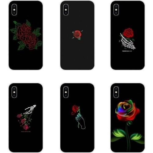 Glowing rose in the dark For Xiaomi Redmi Note 3 4 5 6 7 8 Pro Mi Max Mix 2 3 2S Pocophone F1 Accessories Phone Cases Covers