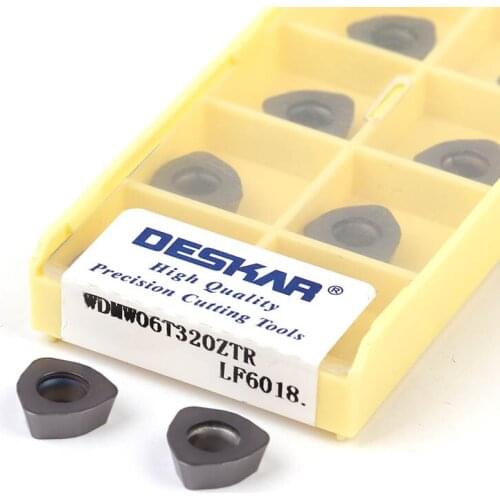 WDMW06T320ZTR LF6018 CNC Lathe Cutting Tools Milling Stainless Steel Blade WDMW06T320 ZTR Carbide inserts Machining Good Effect