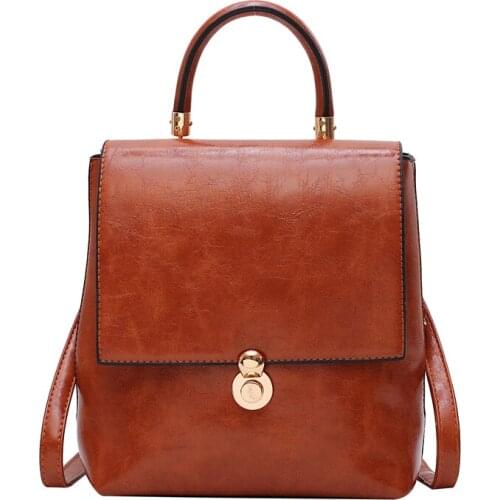 Womens shoulder bag solid color PU material high quality oblique bag new fashion large-capacity girl shopping mobile phone bag