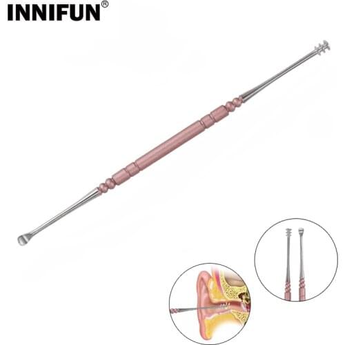 1Pcs Earwax Cleaner Earpick Ear Wax Removal Tool Portable Stainless Steel Earwax Remover Digger