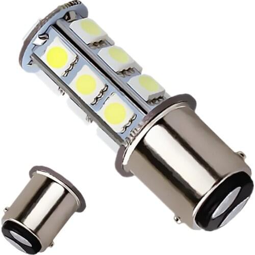 1157 BA15D P21W 18 SMD 5050 13 LED Brake Turn Signal light Bulb Lamp white Auto led car light source parking lights 12V