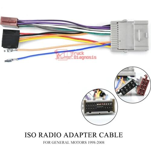 12-042 ISO(female) HARNESS radio adapter for BUICK 2004-2009 CHEVROLET GMS Hummer H3