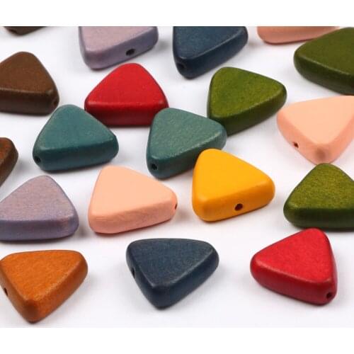 16mm Natural Wooden Colorful Loose Spacer Wooden Beads For Jewelry Making Diy Charm Necklace Bracelet Accessories