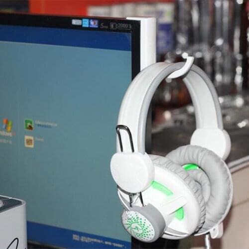 2x Headphone Headset Hanger Wall /Desk Monitor Stand Holder Headset Stick-on