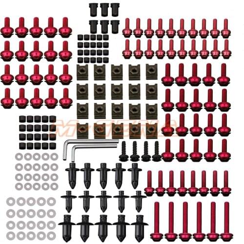 186 PCS Motorcycle Accessories Aluminum Fairing Bolt Screws Kit Fit For HONDA CBR600RR CBR600 F2 F3 F4 F4I F5 CBR1000RR CBR 1000
