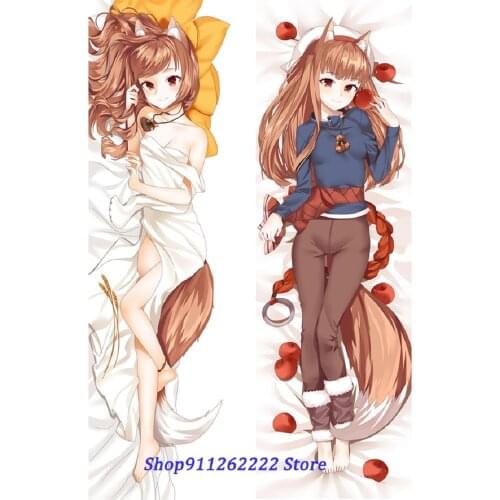 Dakimakura Game Anime Spice and Wolf Holo Characters Hugging Body Pillow Case Cushion Cover Gift
