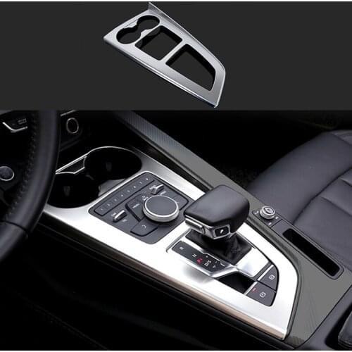 Car accessories Chrome Center Gear Shift Buttons Decorator Frame Cover Trim For Audi A4 B9 17-18 & A5 2018