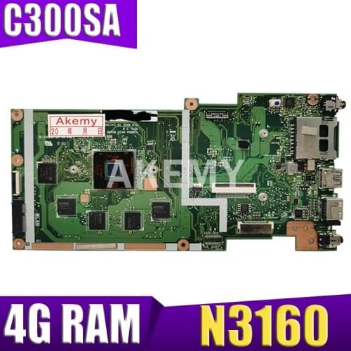 C300SA For ASUS Chromebook C300S C300SA Laotop Mainboard C300SA Motherboard W/ N3160U 4GB RAM 128GB SSD