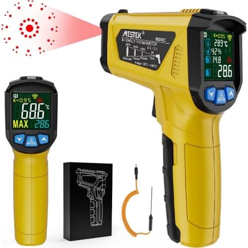 Digital Infrared Thermometer Non Contact Laser IR Temperature LCD Display Gun Pyrometer Tester Aquarium Temperature Instruments