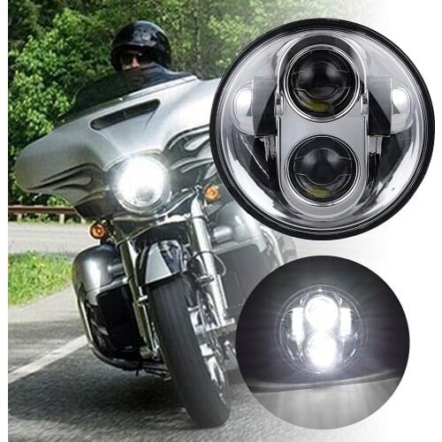 5.75" inch Led motorcycle headlight projector Lens Faro Moto For Led 5 3/4 Headlight Round Headlamp motorcycle