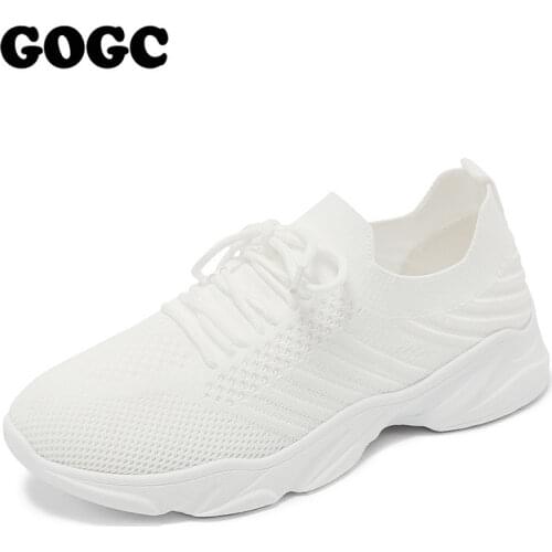 GOGC womens sneakers Casual Shoes Female Ladies Flats Vulcanized Shoes Canvas Stretch Fabric Sneakers Women Shoes Woman G5502