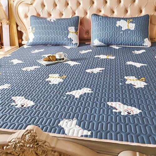 Three-piece Summer Summer Cool Feeling Mat 1.8m Bed Washable Folding 1.2m 1.5 Air Conditioning Mat Kit
