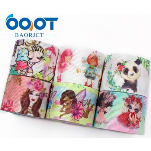19320-5 1-1/2'' 38mm cartoon Printed grosgrain ribbon,10 yards DIY Handmade Bow Hair accessories Material wedding gift wrap