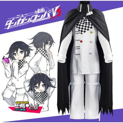 Anime Danganronpa V3: Killing Harmony Cosplay Costumes Ouma Kokichi School Uniform Suit Men Women Carnival Coat Pants Scarf