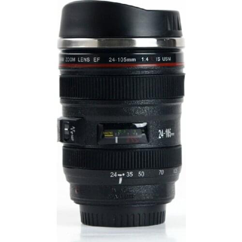 Camera Cup Stainless Steel Vacuum Cup Creative Coffee Mug 400ml Bottle Lens Kettle Funny Mugs Home Gift Cup Drinkware