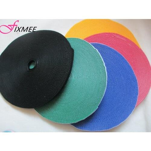 Fixmee Hot Sale 25M Length /1CM Width Nylon Cable Tie Self-gripping Strap Stick Ties Computer PC TV Wire Management magic tape