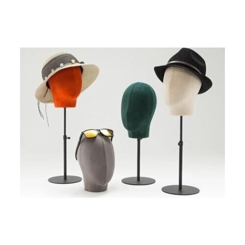 Best Fashion Different Style Female Head Mannequin With Metal Base Factory Direct Sell