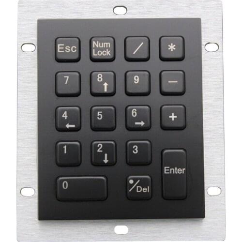 Metal mechanical keyboards black waterproof numeric keypads clavier en métal