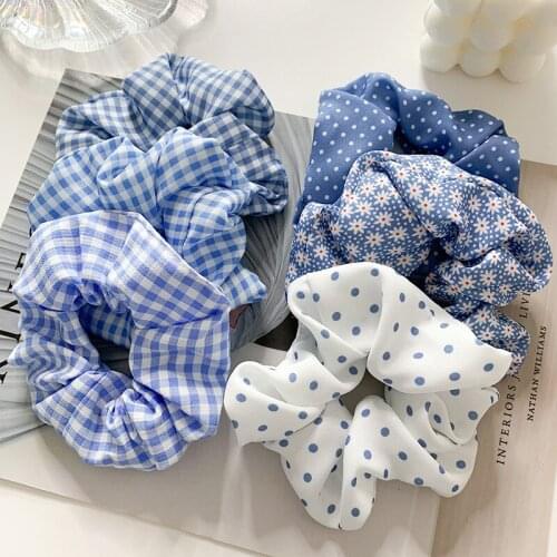 Sweet Girls Scrunchies chifffon Hair Ties Girls Ponytail Holders Rubber Band Elastic Hairband Hair Accessories